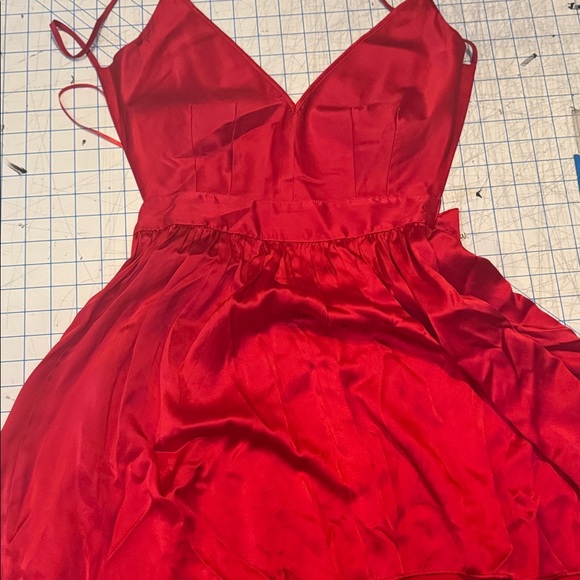 ONE by Contrarian Red Backless Dress - Picture 1 of 3